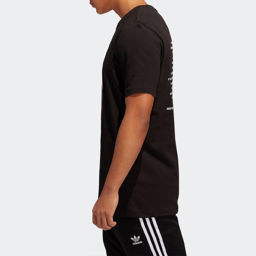 adidas Originals Trefoil Run DMC футболка с фотопринтом мужские топы черные GN5928