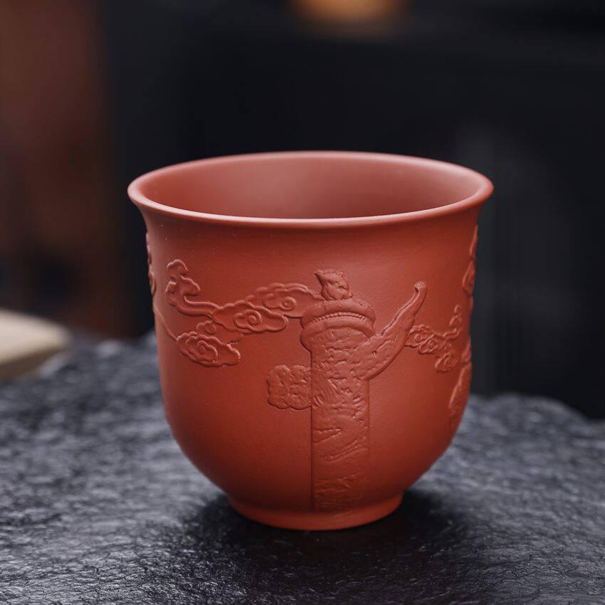 Zisha Cup Kung Fu Teacup Personal Special Master Cup Pure Handmade Genuine Zhu Ni Tea Cup Household Kung Fu Tea Set