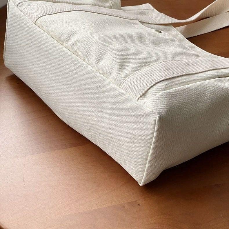 Холщовые сумки-тоут большой вместимости для работы, поездки на работу, сумка для переноски в студенческом стиле, студенческая одежда, сумка через плечо с книгой