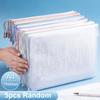 5PCS PVC File Contract Folders A4 Test Paper Storage Tool File Folders  for Schoolwork Office