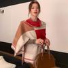 Женский роскошный двусторонний платок-шаль - Имитация кашемира, Плотный, Теплый, Универсальный