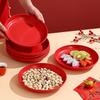 Wedding Fruit Plate Wedding Red Happy Candy Plate Engagement Ornament Happy Plate Dried Fruit Plate Wedding Supplies Daquan