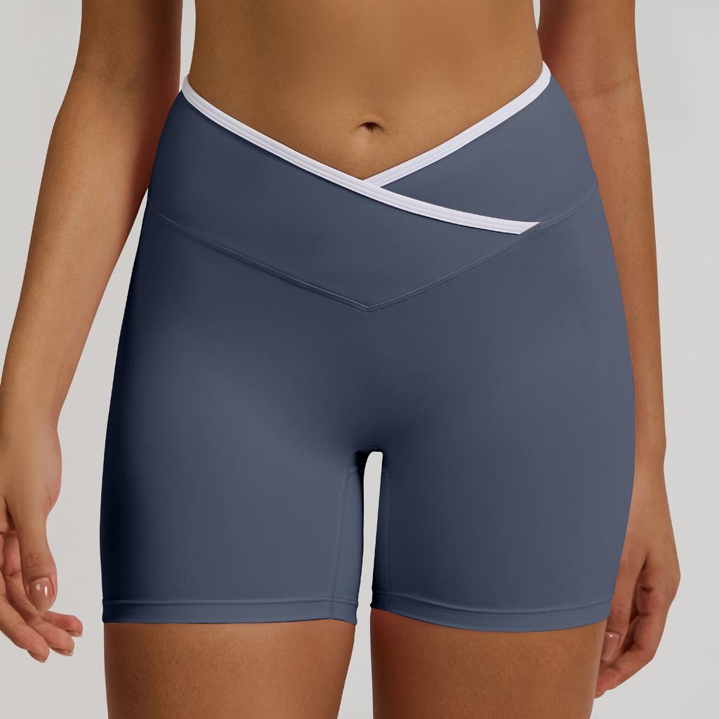 Women High Waist Yoga Shorts With Quick Dry Fabric For Fitness And Running