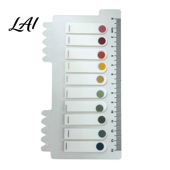 Professional File Sorting Tabs Index Sticker with Built-in Scale Ruler Morandi Color Transparent Book Annotation PET Page Markers Compact