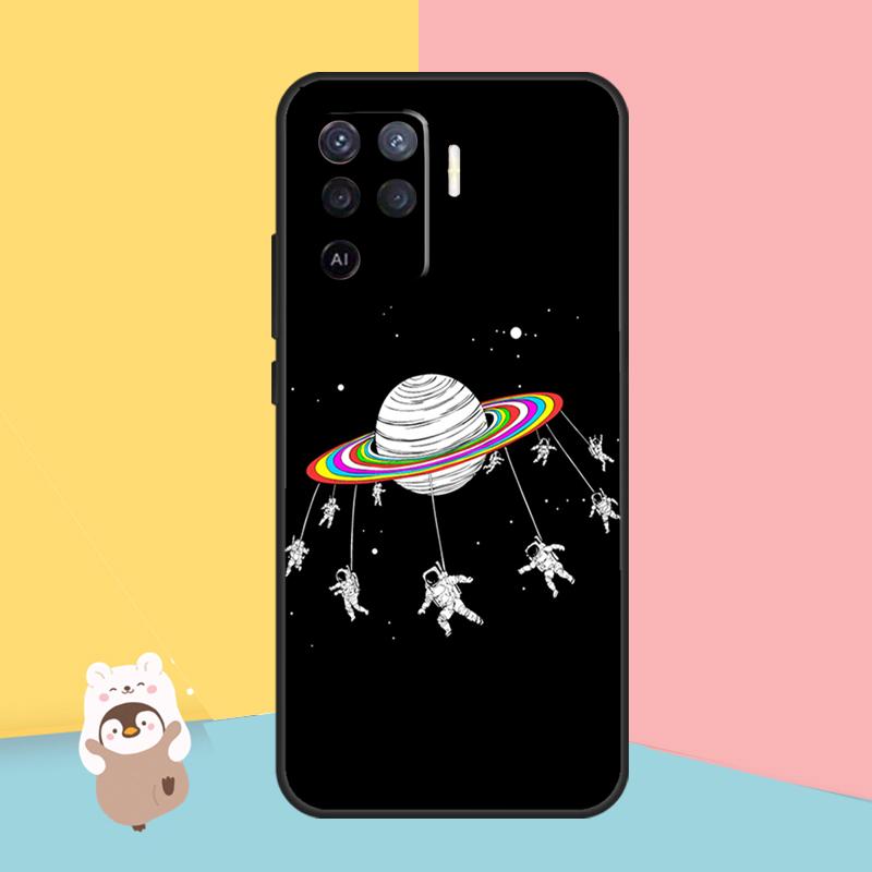 Чехол Planet Astronaut для OPPO A74 A93 A83 A91 A53S A9 A5 A31 A53 2020 A15 A16 A1K A52 A72 A94 A54, чехол