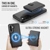 For Samsung Galaxy A26 5G Case JEEHOOD J09 RFID Blocking Card Holder Leather Back Phone Cover Magnetic Case