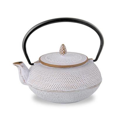 Logia Associates Nambu Ironware Чайник круглый белый золотой Чайник белый золотой цветной горшок железный чайник из Японии эмалированный внутри поставляется с чаем Craft