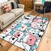 Cozy Cute Cartoon Cat & Animal Print Rug Floor Mat for Living Room or Bedroom Soft and Comfortable Carpet a Gift for Birthday and Holiday.ZFF0913372