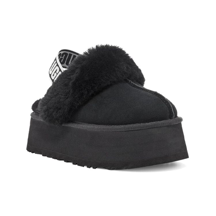 UGG Funkette Slipper Черные женские кроссовки Белые 1113474-BLK