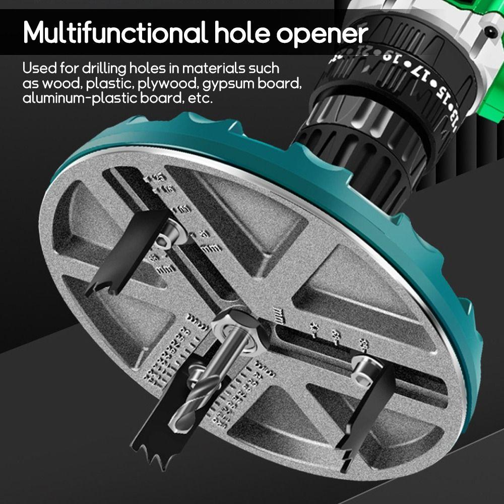 Регулируемый открыватель отверстий 45-130 мм Эффективный дырокол Круглая пила для отверстий Проекты сделай сам