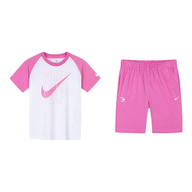 Nike Детский хлопковый комплект: футболка с коротким рукавом и шорты
