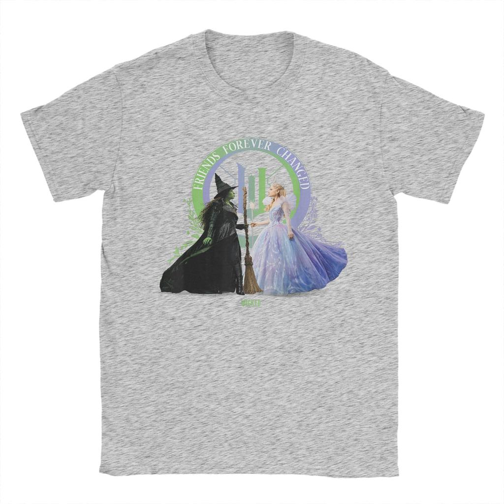 Wicked For Good Glinda and Elphaba Friends Forever Changed T Shirt TShirts Mens Cotton 5XL Clothing Short Sleeve Vintage Tops