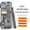 Cordless USB Digital Display Soldering Iron with 1000mAh Battery, Portable Internal Heating Tool for Household Use