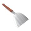 Wooden Handle Pancake Turner Wide Blade Teppanyaki Spatula Flipper Barbecue Spatula  Kitchen