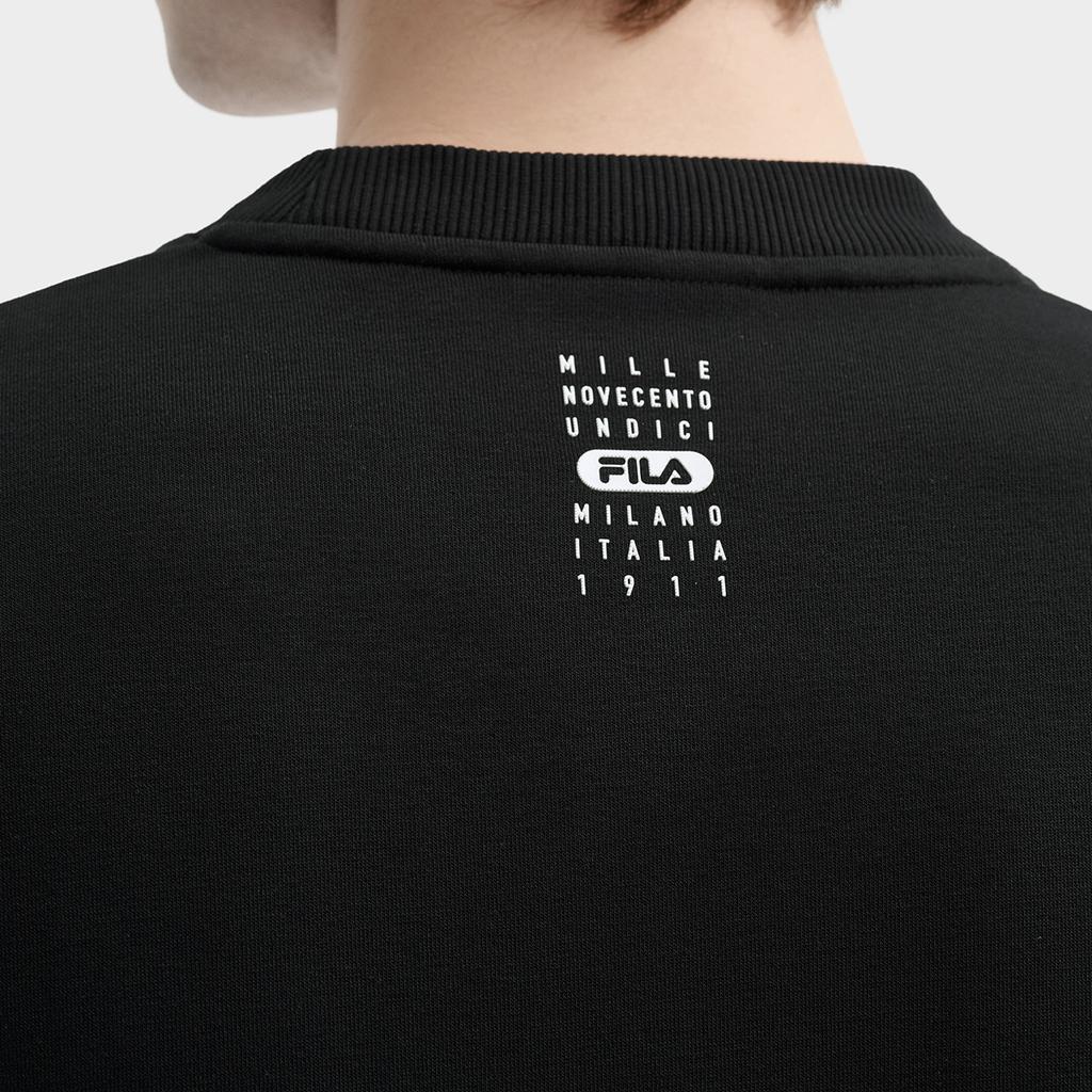 Новая толстовка FILA мужская угольно-черная F11M435202FBK