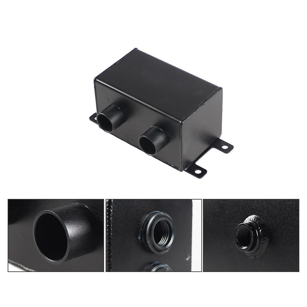 Маслоуловитель резервуар AN8 с фильтром сапуна гоночный 1200 мл 1.2L двойной перегородкой двойной фильтр двигатель автомобильные аксессуары