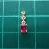 [New] K18 Ruby/Diamond OV Pendant Top [f1-2]