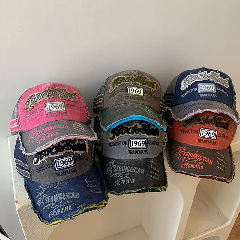 Винтажные бейсболки с вышивкой букв для мужчин и женщин, регулируемые летние солнцезащитные шляпы, уличные шляпы