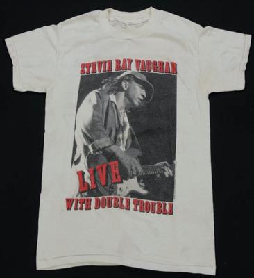 Rare Vintage Stevie Ray Vaughan Live Cotton TShirt