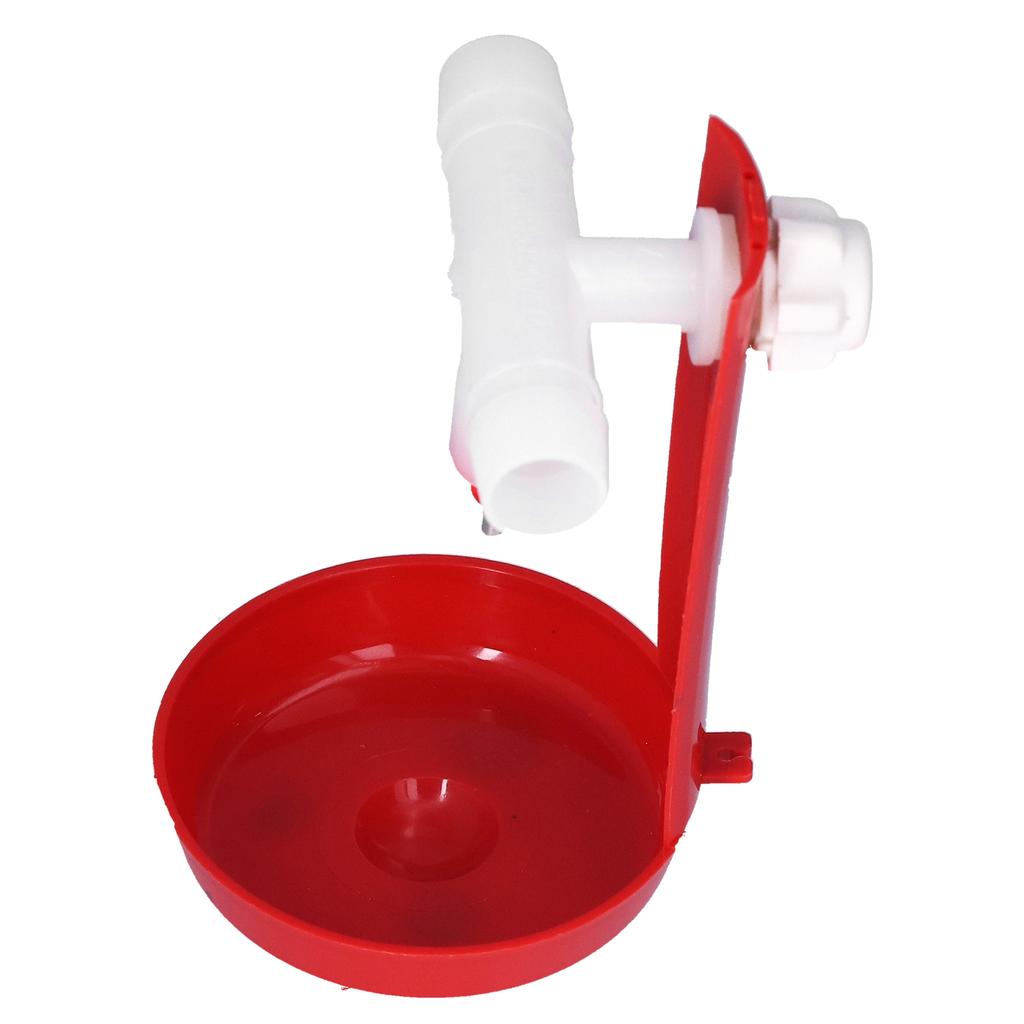 10 комплектов поилок для кур, автоматическая поилка для домашней птицы с белым тройником