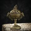 Vintage Metal Incense Holder Handmade Sandalwood Incense Burner Aroma Burner  Tea Ceremony