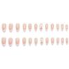 White French Bow False Nail Tips 24 Pieces Per Box Manicure Accessory For Women