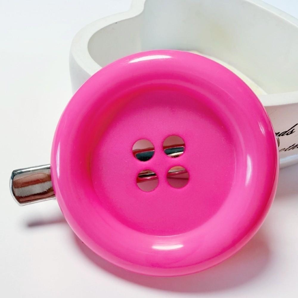 Colorful Extra Large Button Hair Clip Exaggerated Hair Accessory Subculture Hair Side Clip Gril