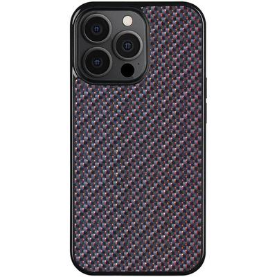 Магнитное крепление для iPhone 15Promax Двухцветный чехол для телефона с узором из углеродного волокна для Iphone14pm