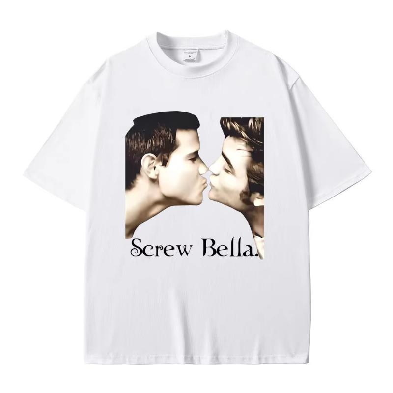 Футболка Bella Retro Сумерки Смешной Мем Футболки Мужская Женская Мода Повседневная Хлопковая Футболка Оверсайз Уличная Одежда