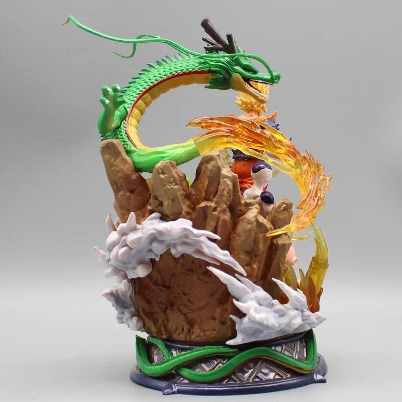 Фигурка Сон Гоку из Dragon Ball, аниме-фигурка 23 см, Супер Сайян Гоку, статуэтка Шенрона, Фризы, Буу, Селла, модели, коллекционные игрушки, подарки, Gk