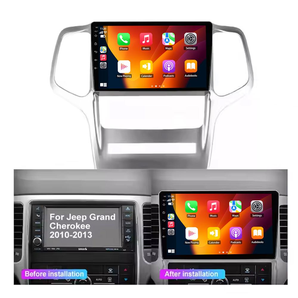 Android 13 для Jeep Grand Cherokee WK2 2010 - 2013 Автомобильное радио 4G GPS BT Carplay Мультимедийная система Навигация Стерео Универсальный сенсорный экран