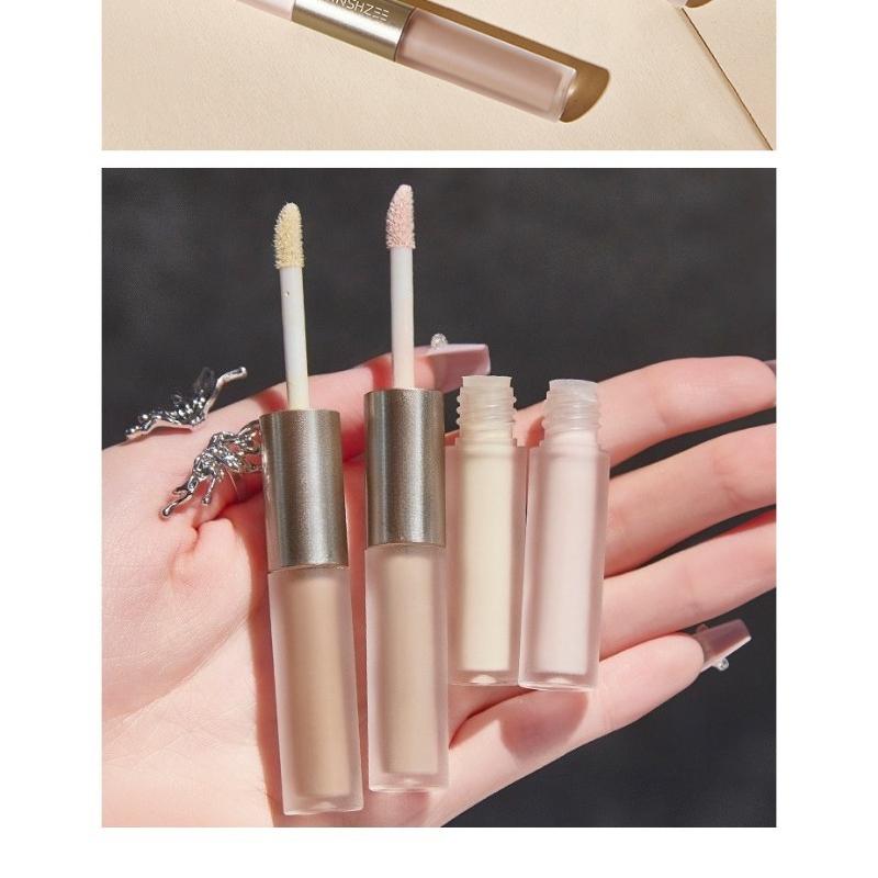 Double head liquid high-gloss grooming stick nose shadow profile face brightening aegyo sal grooming liquid