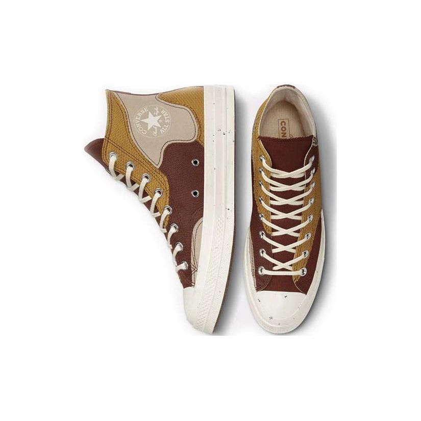 Converse Кроссовки унисекс Chuck Taylor All Star 70 Hi Craft Mix Red Oak Burnt-Honey Beech-Stone Egr A02751C