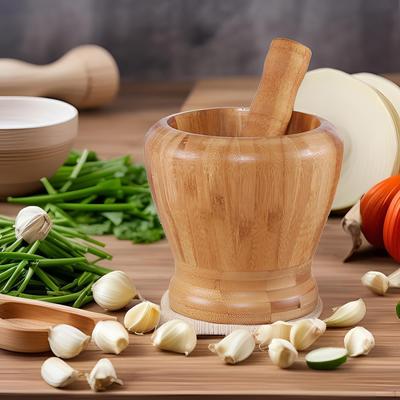Кухонный набор из деревянной ступки и пестика, ручная мясорубка для чеснока и имбиря для имбиря