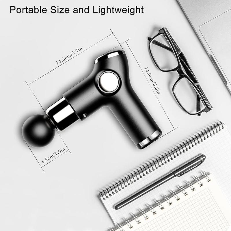 New LCD Touch Screen Massage Gun Mini 32 Speed Deep Tissue Percussion Muscle Massage Fascia Gun Pain Relief and Neck Vibrator Fitness