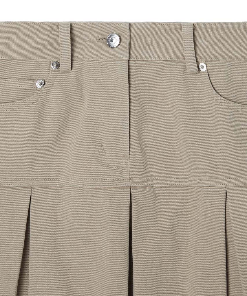 Moon Sun Essential_Mss Pleats Mini Skirt [Beige]
