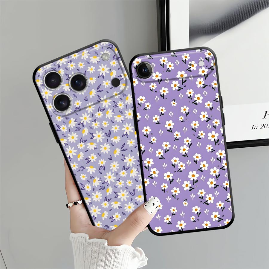 Простой чехол Funda с хризантемами для Apple iPhone 17 Pro Max 14 12 11 Air 16 15 Pro 7 8 13 XR XS MAX