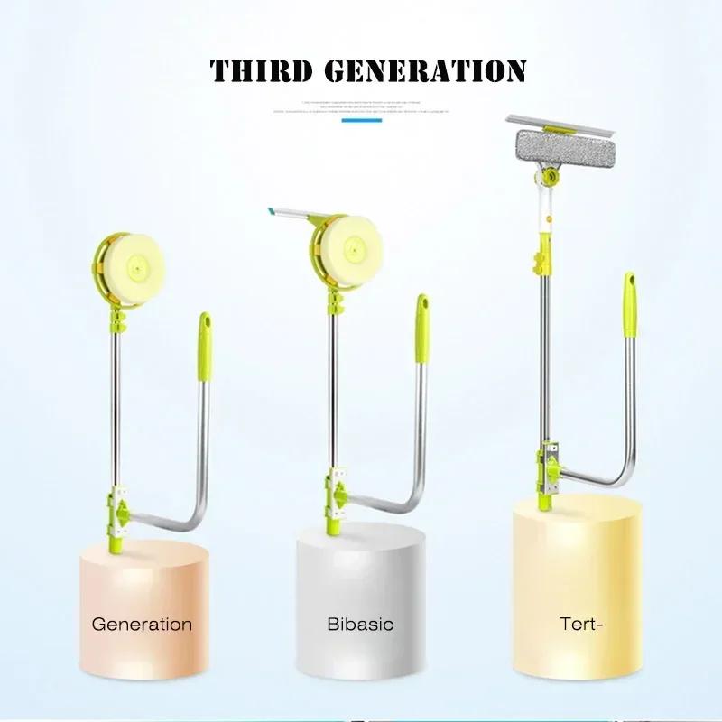 Hot Upgraded Telescopic High-rise Window Cleaning Glass Cleaner Brush For Washing Window Dust Brush Clean Windows
