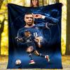 1pc Mbappe6 Theme Blanket - Digital Print, Polyester, Cozy for All Seasons, Perfect for Outdoor, and Travel