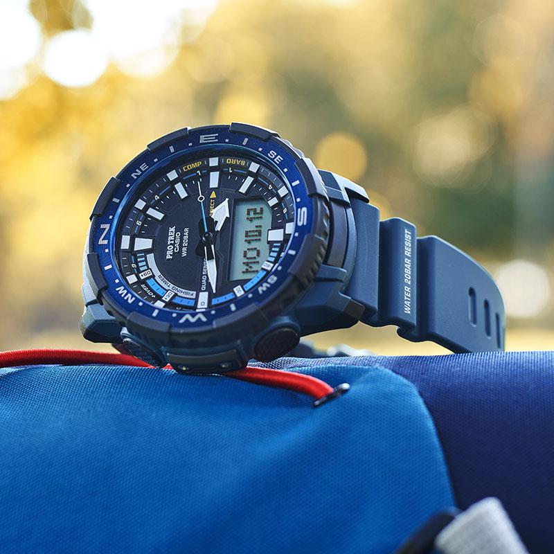 Casio Мужские часы PRO TREK Черные PRT-B70-2PR PRT-B70-2PR