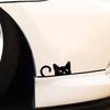Наклейка "Заглядывающий кот" для автомобильного окна Мультяшный забавный заглядывающий кот Декали Безопасный и безвредный Инструмент для украшения автомобиля Ноутбука Воды