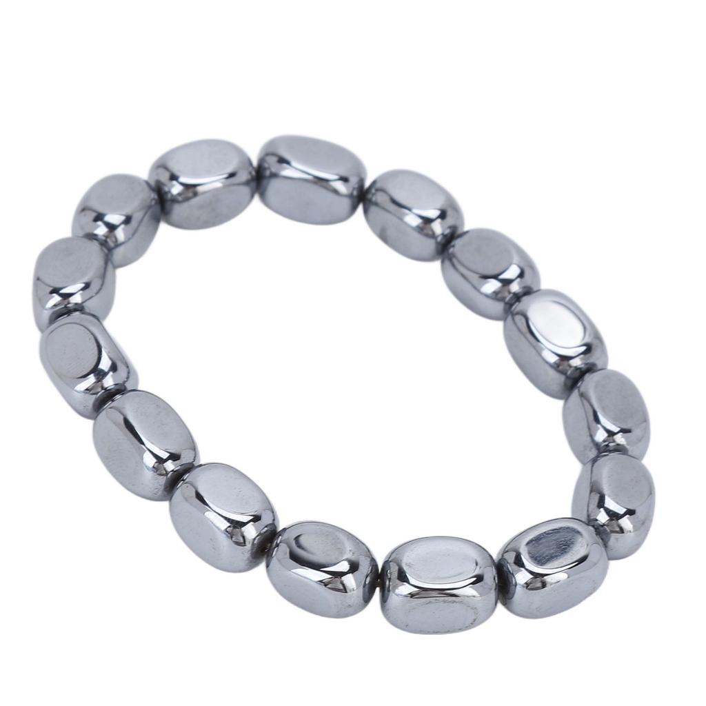 Terahertz Bracelet  Loose Elastic Natural Beads Terahertz Bracelet for Women Men