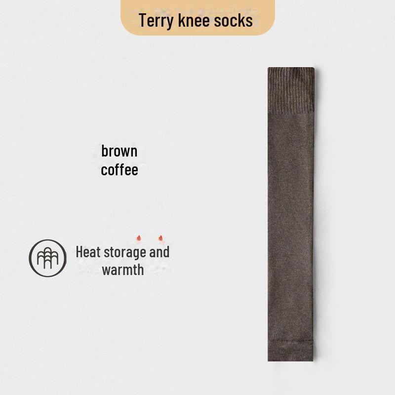 Женские бархатные толстые наколенники, длинные леггинсы - теплые махровые леггинсы с высокой трубкой