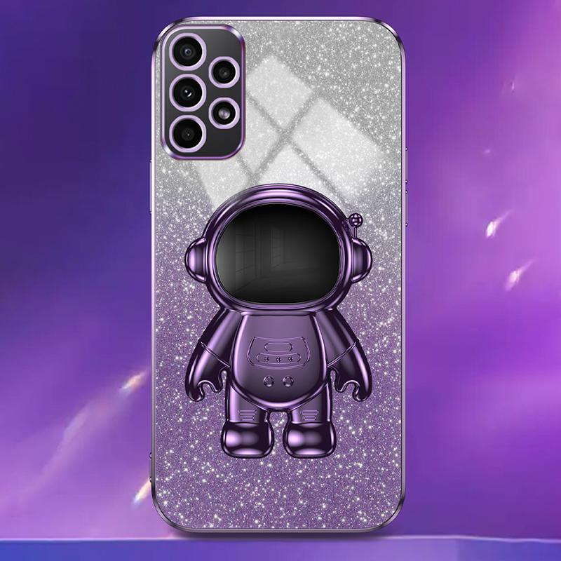 For Samsung Galaxy A33 5G Case PC+TPU Anti-scratch Astronaut Kickstand Phone Cover