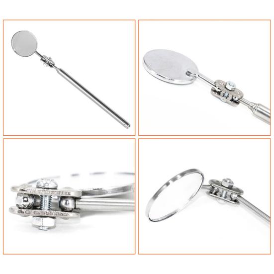 Телескопическая линза для обнаружения, круглый инструмент для ремонта автомобиля, зеркальный вид