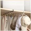 1 шт. 6 крючков для хранения, полка для шкафа, металлическая нижняя полка, вешалка для кружек, ванной комнаты, кухонного инструмента, органайзер, подвесная стойка, держатель
