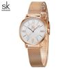 Women Adjustable Mesh Strap Rose Gold Ladies Watch Woman's Quartz Japan Movement High Quality Elegant Clock