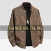 Кожаная куртка мужская замшевая куртка весенняя ветровка оверсайз 6XL 7XL 8XL большого размера уличная мотоциклетная осенняя брендовая водонепроницаемая софтшелл