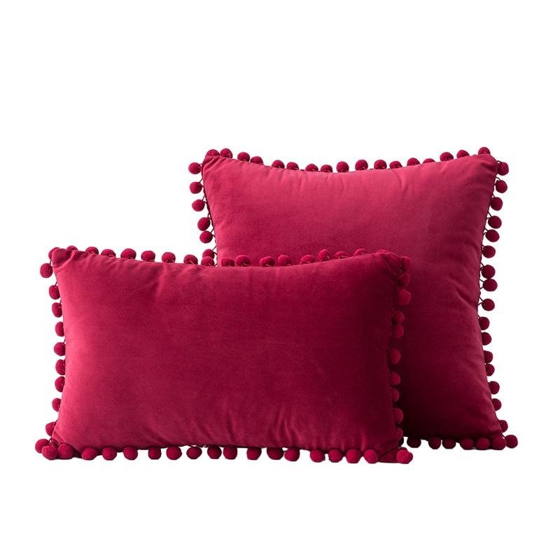 Наволочки для подушек 18x18 бирюзового цвета: 2 упаковки удобных мягких помпонов бархатных квадратных декоративных наволочек для декора дома в фермерском стиле