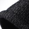 Knitted Reflective Hat Windproof High Elasticity Dome Double-layered Plush Lined Street Style